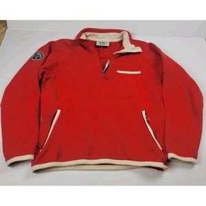 Rowdy Gentleman Sweatshirt Mens Red Size Small Quarter Zip Pullover Austin, TX